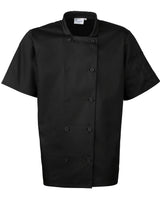CHEF'S JACKET SHORT SLEEVE BUTTON FASTEN