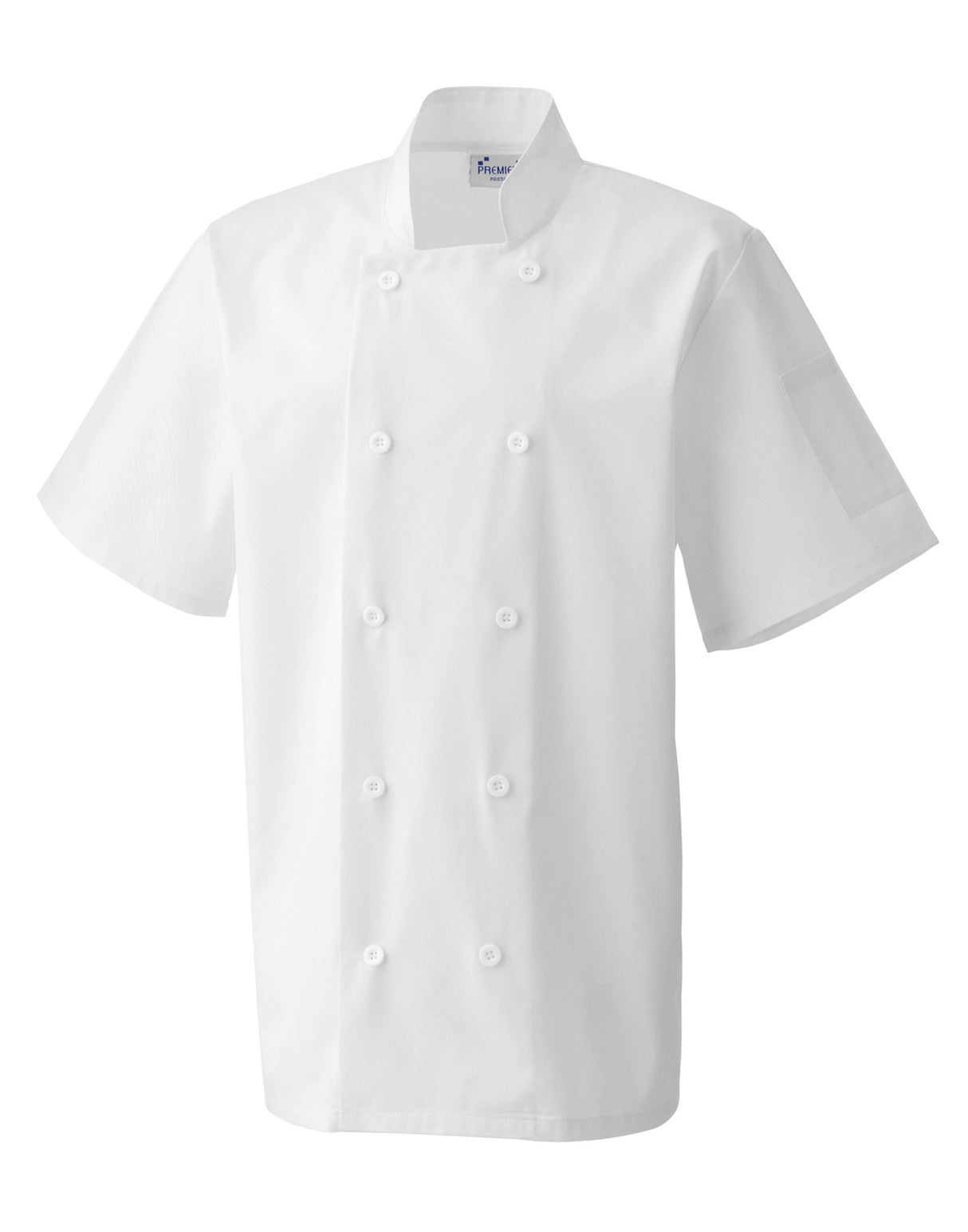 CHEF'S JACKET SHORT SLEEVE BUTTON FASTEN