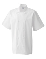 CHEF'S JACKET SHORT SLEEVE BUTTON FASTEN