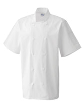 CHEF'S JACKET SHORT SLEEVE BUTTON FASTEN