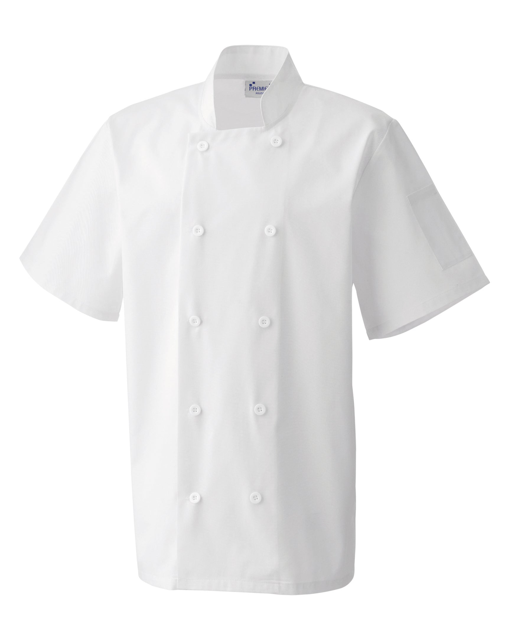 CHEF'S JACKET SHORT SLEEVE BUTTON FASTEN