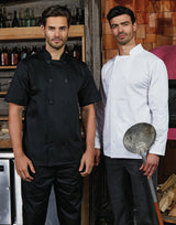 CHEF'S JACKET SHORT SLEEVE BUTTON FASTEN