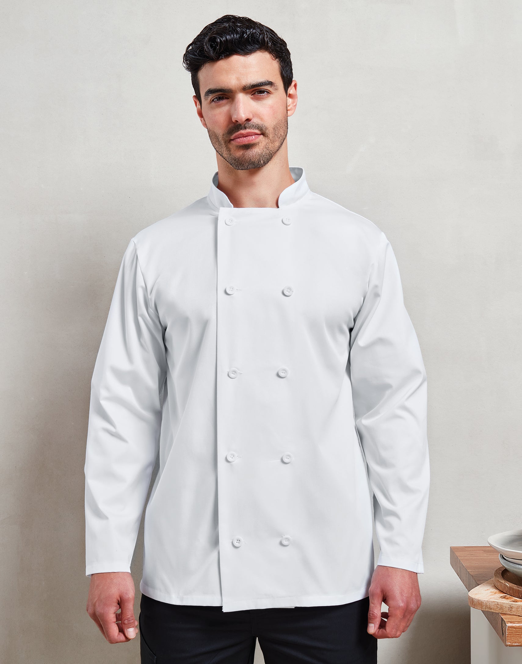 CHEF'S EASYCARE  BUTTON FASTEN JACKET