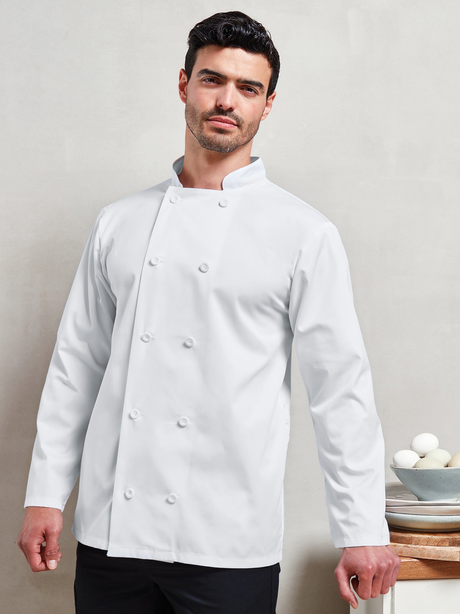 CHEF'S EASYCARE BUTTON FASTEN JACKET