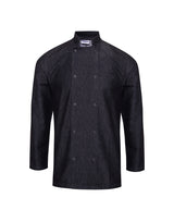 Denim Stud-Fasten Chef’s Jacket