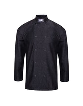 Denim Stud-Fasten Chef’s Jacket