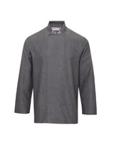 Denim Stud-Fasten Chef’s Jacket