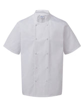 STUD FASTEN SHORT SLEEVE CHEF'S JACKET