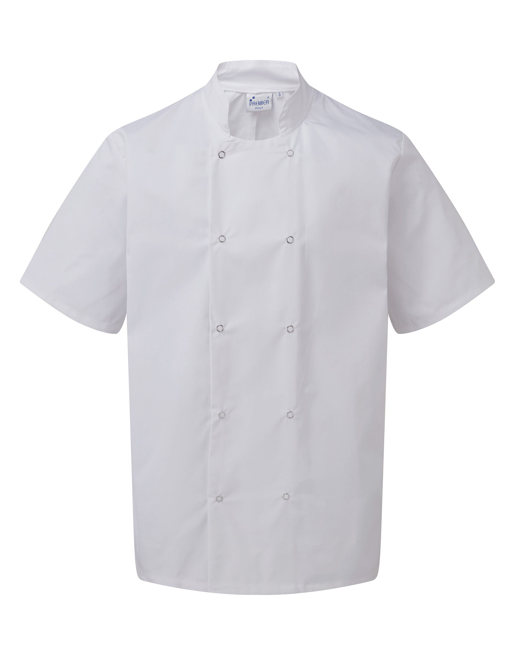 STUD FASTEN SHORT SLEEVE CHEF'S JACKET