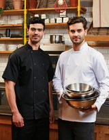 STUD FASTEN SHORT SLEEVE CHEF'S JACKET