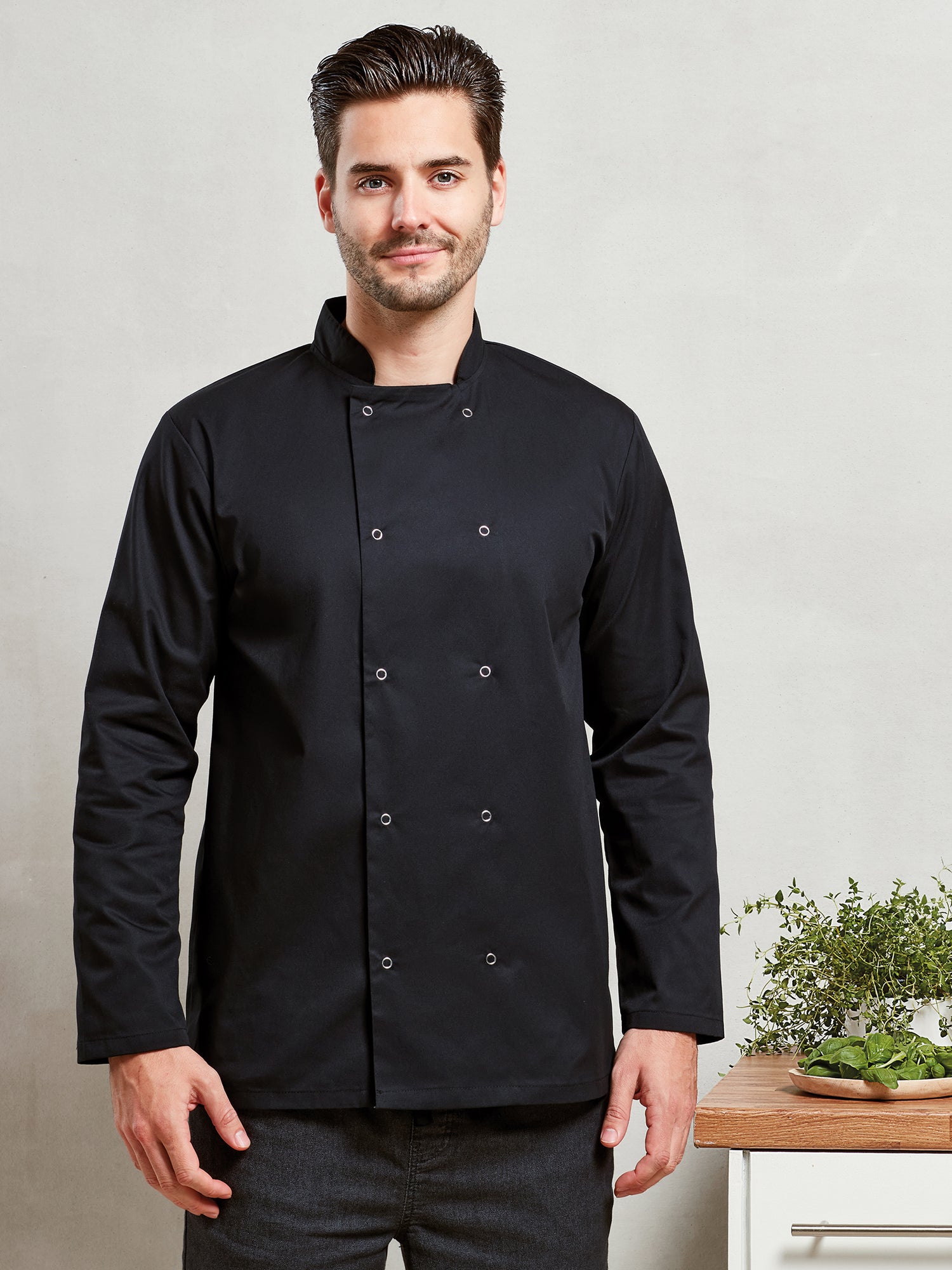 STUD FASTEN CHEF'S JACKET