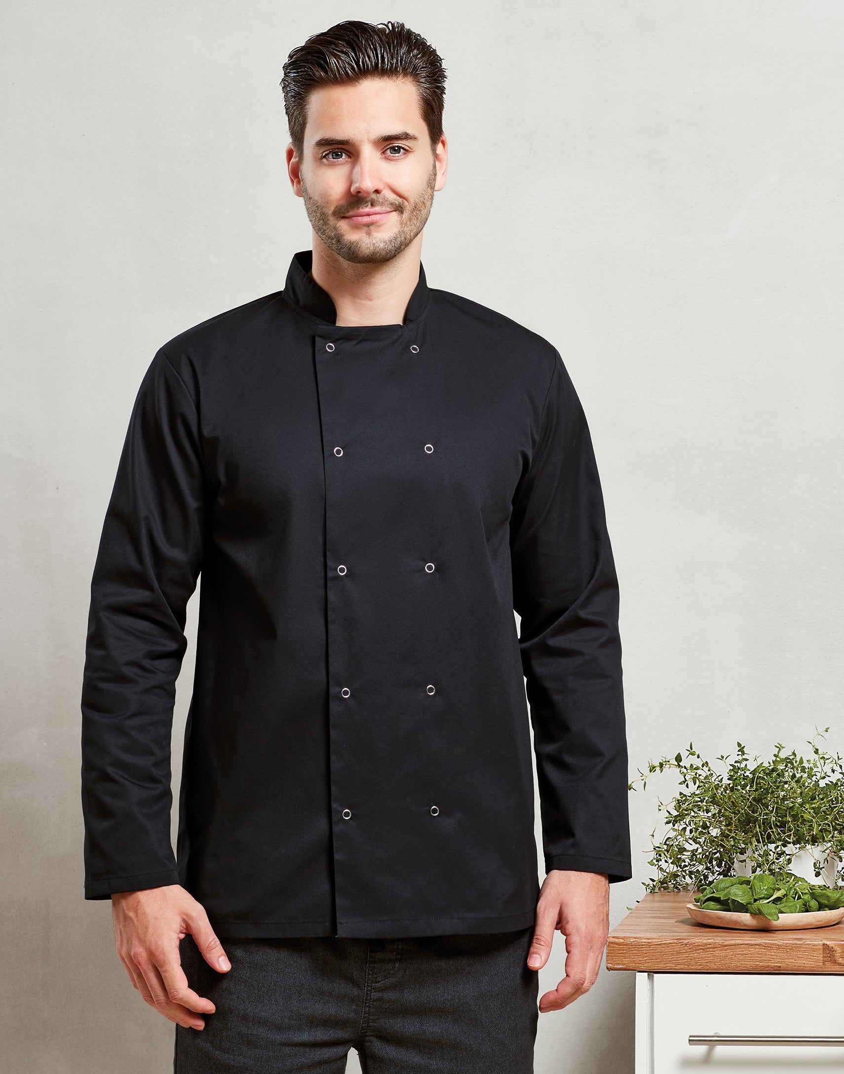 STUD FASTEN CHEF'S JACKET