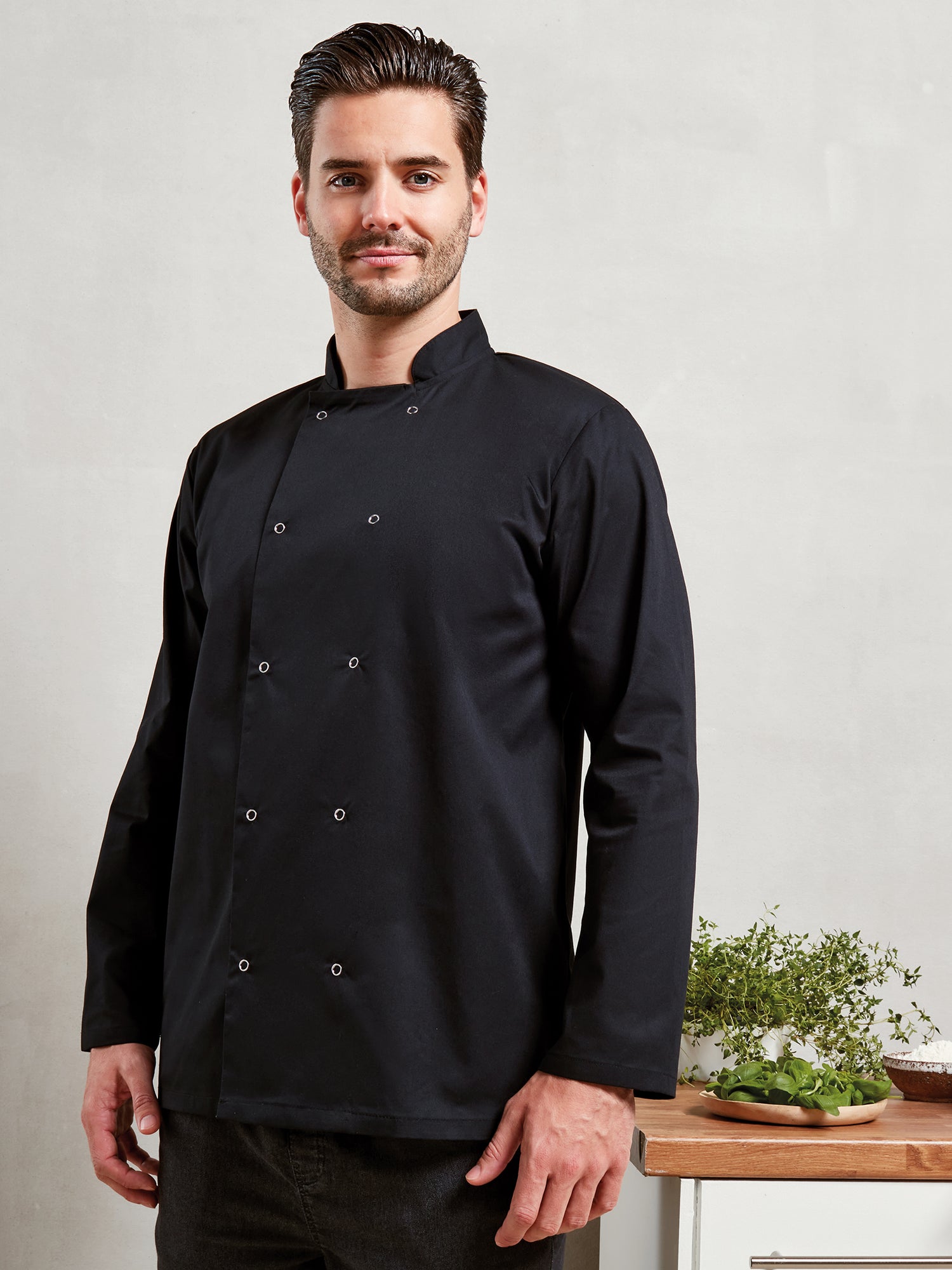 STUD FASTEN CHEF'S JACKET