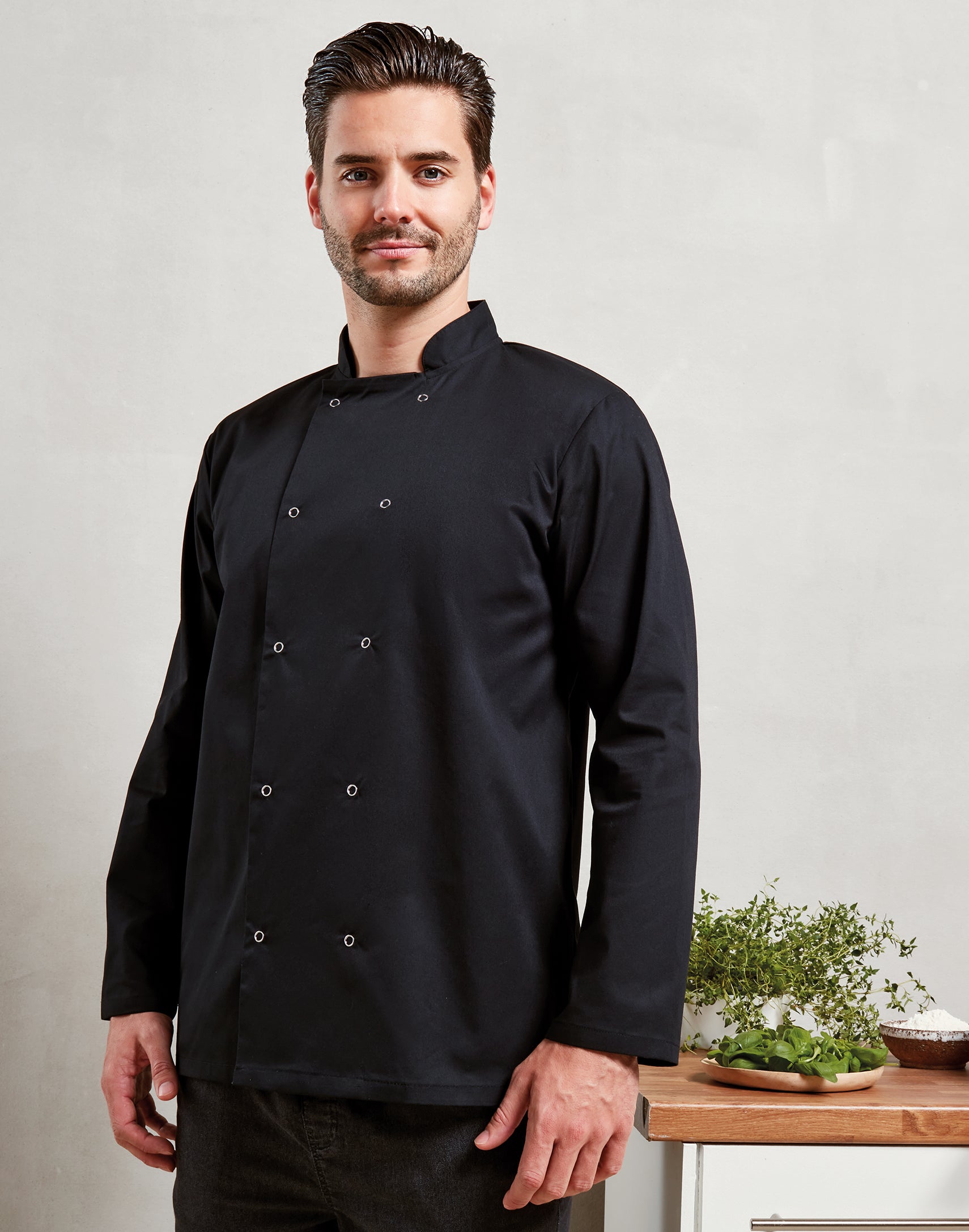 STUD FASTEN CHEF'S JACKET