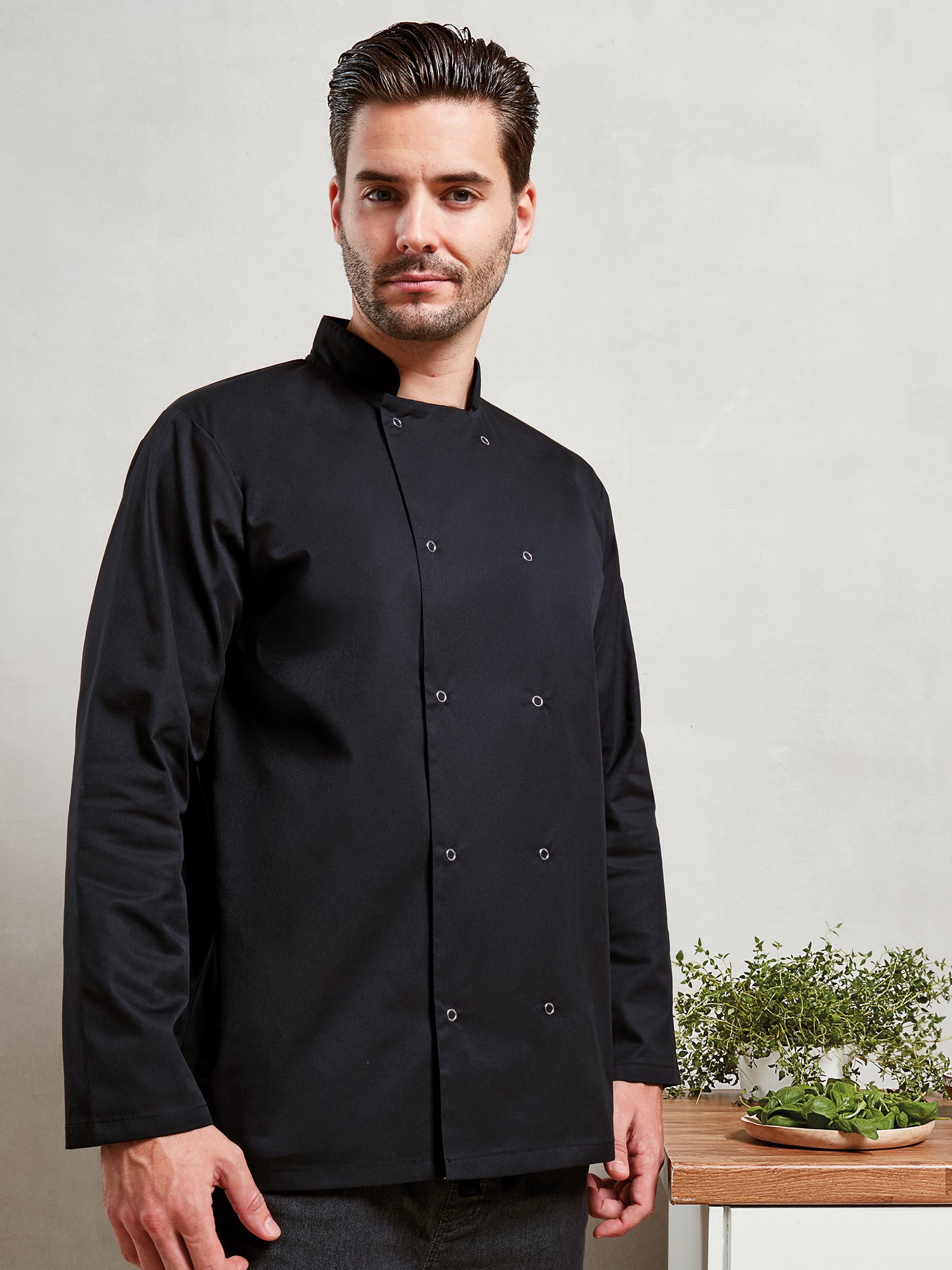 STUD FASTEN CHEF'S JACKET