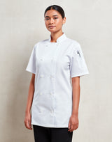 WOMEN'S SHORT SLEEVE CHEF'S JACKET