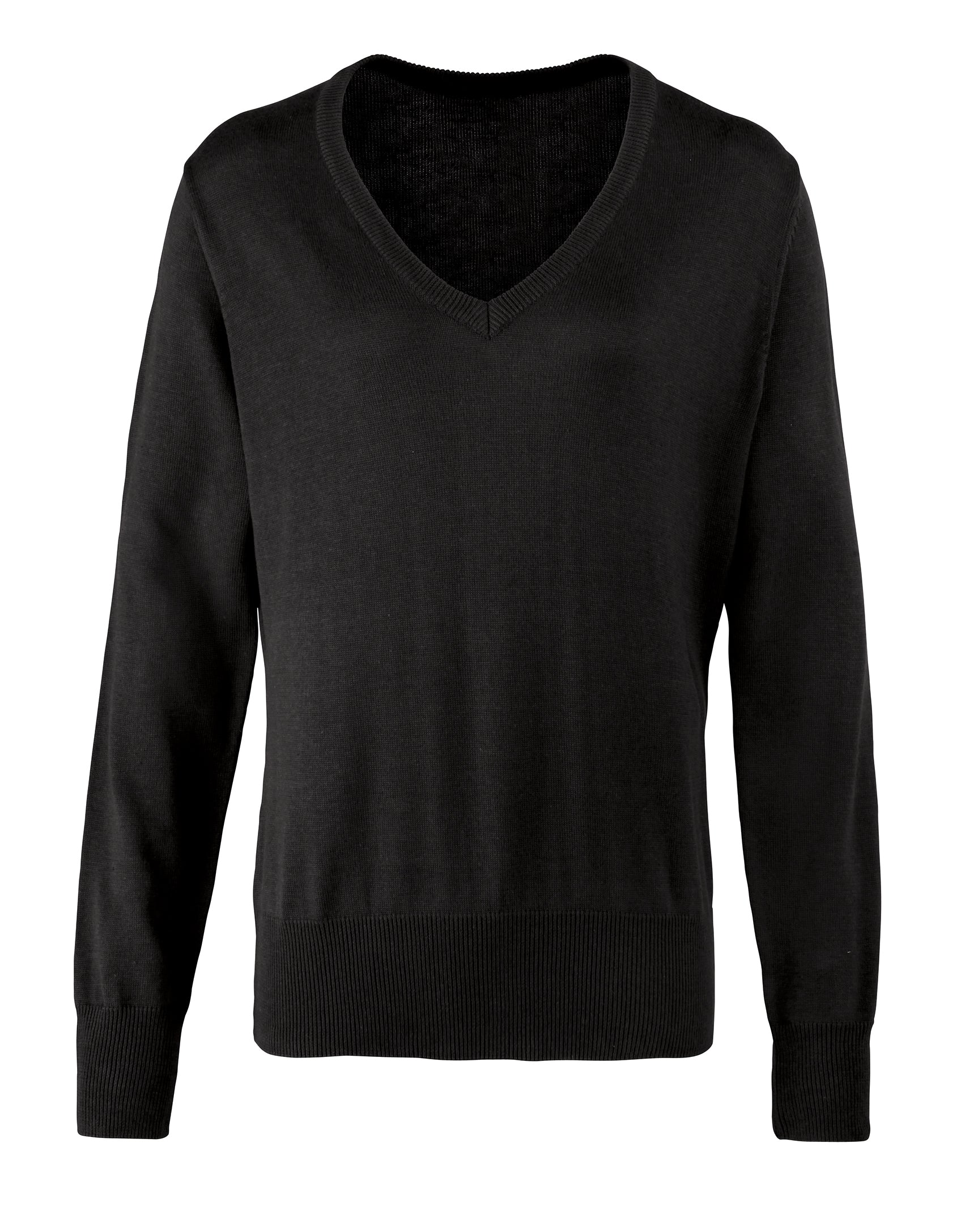 LADIES V-NECK KNITTED JUMPER