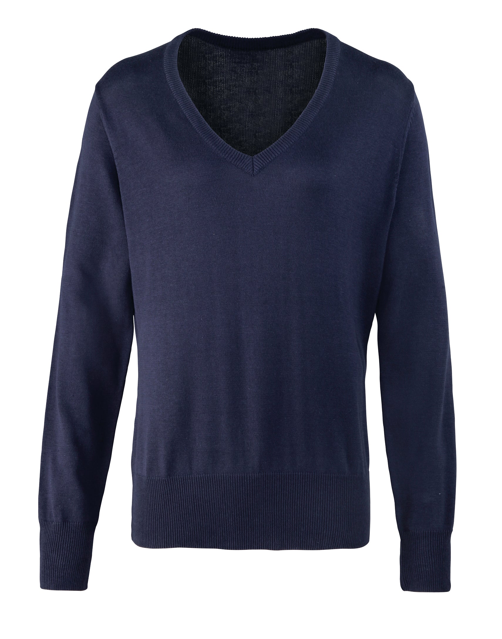 LADIES V-NECK KNITTED JUMPER