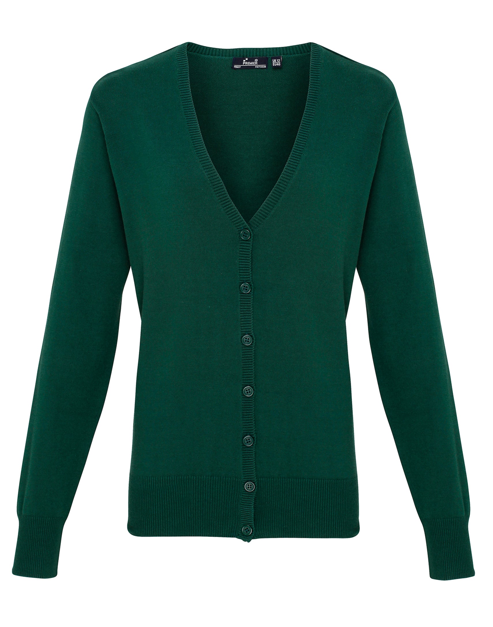 LADIES COTTON RICH KNITTED CARDIGAN