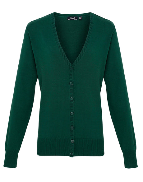 LADIES COTTON RICH KNITTED CARDIGAN