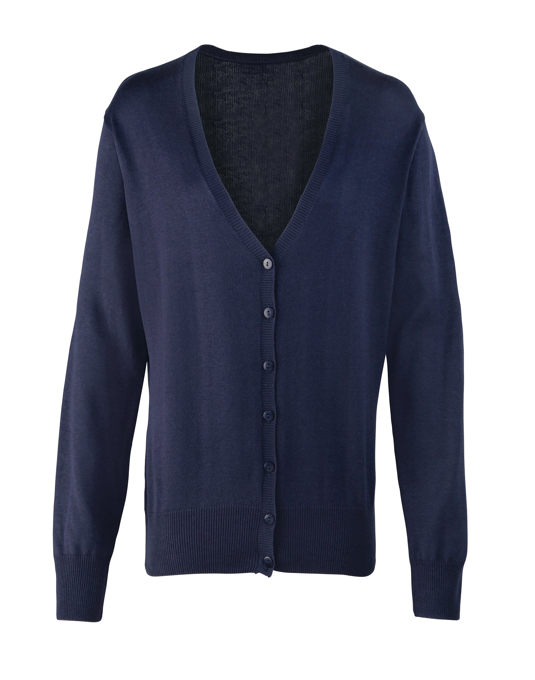 LADIES COTTON RICH KNITTED CARDIGAN