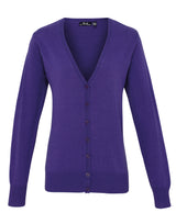 LADIES COTTON RICH KNITTED CARDIGAN