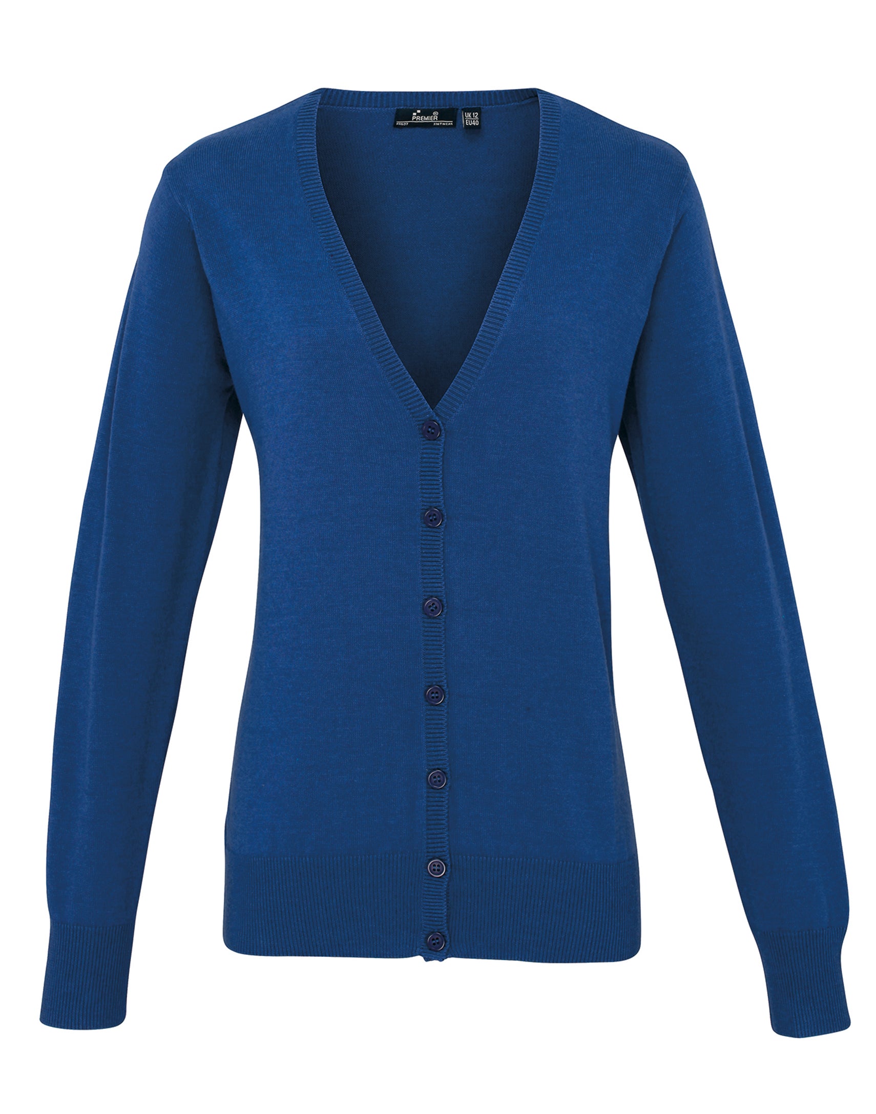 LADIES COTTON RICH KNITTED CARDIGAN