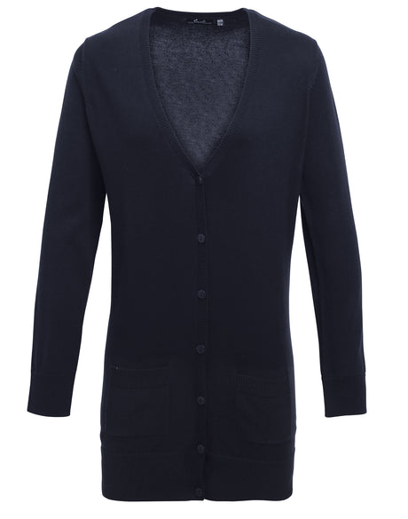 LONGLINE KNITTED CARDIGAN