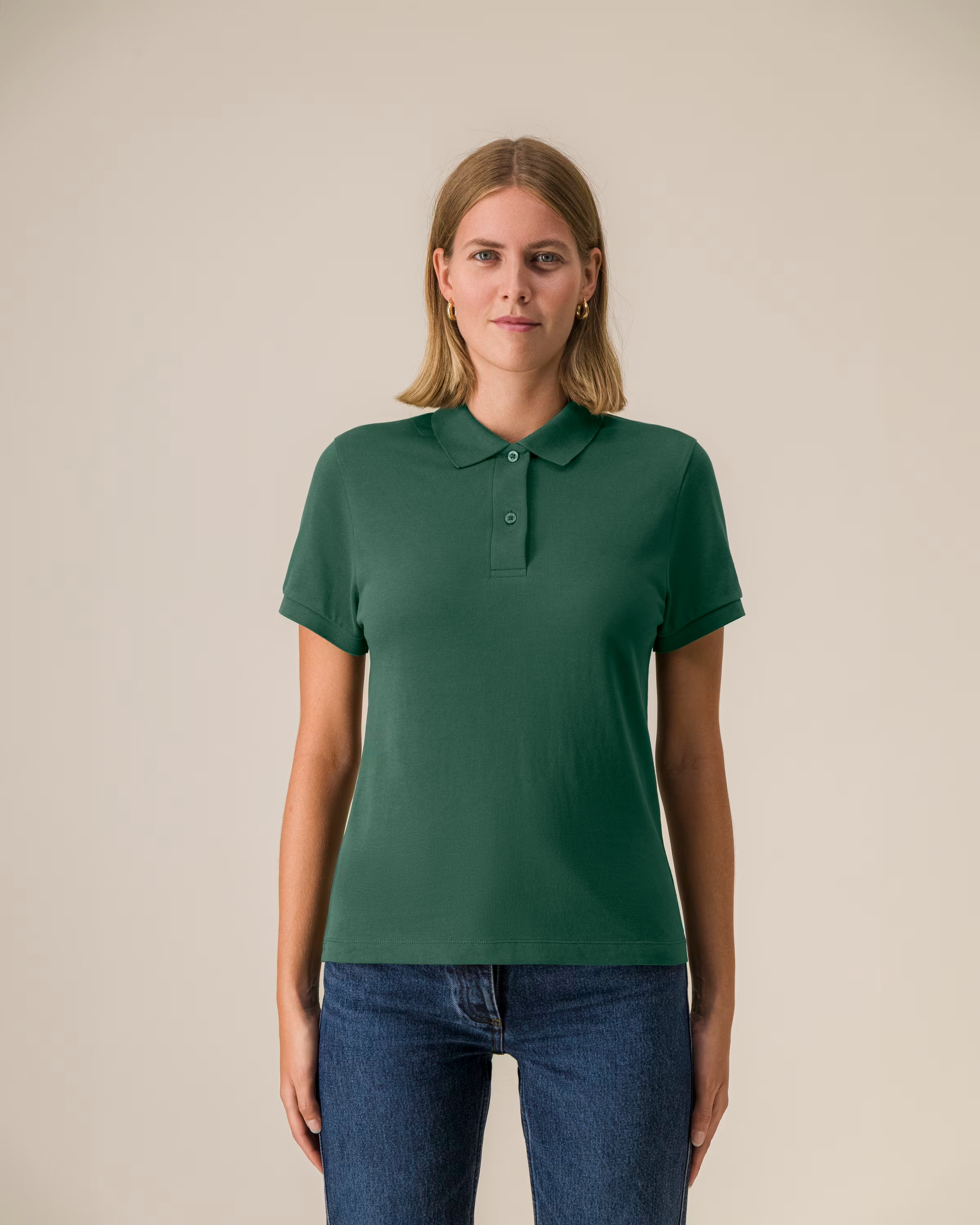 WOMEN'S 100% ORGANIC COTTON POLO SHIRT