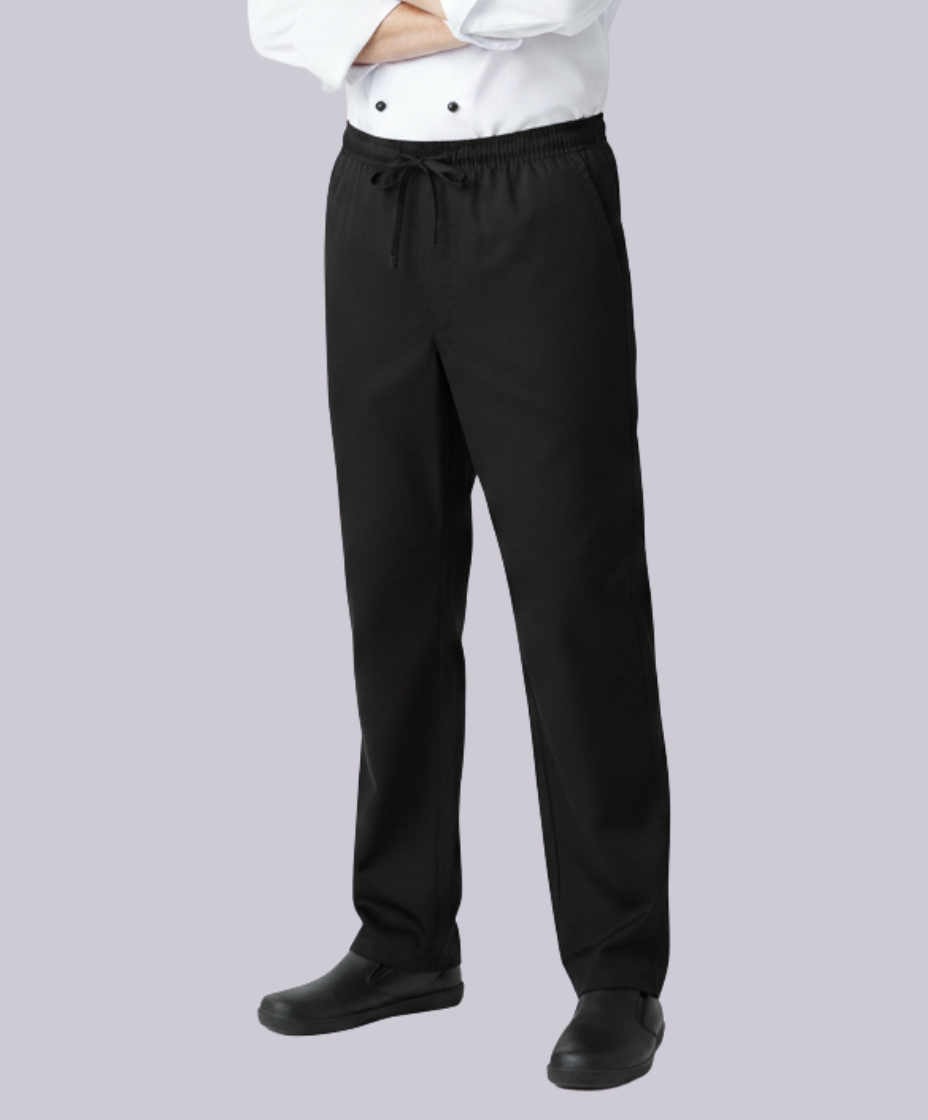 CHEF'S TROUSERS: UNISEX PLAIN BLACK