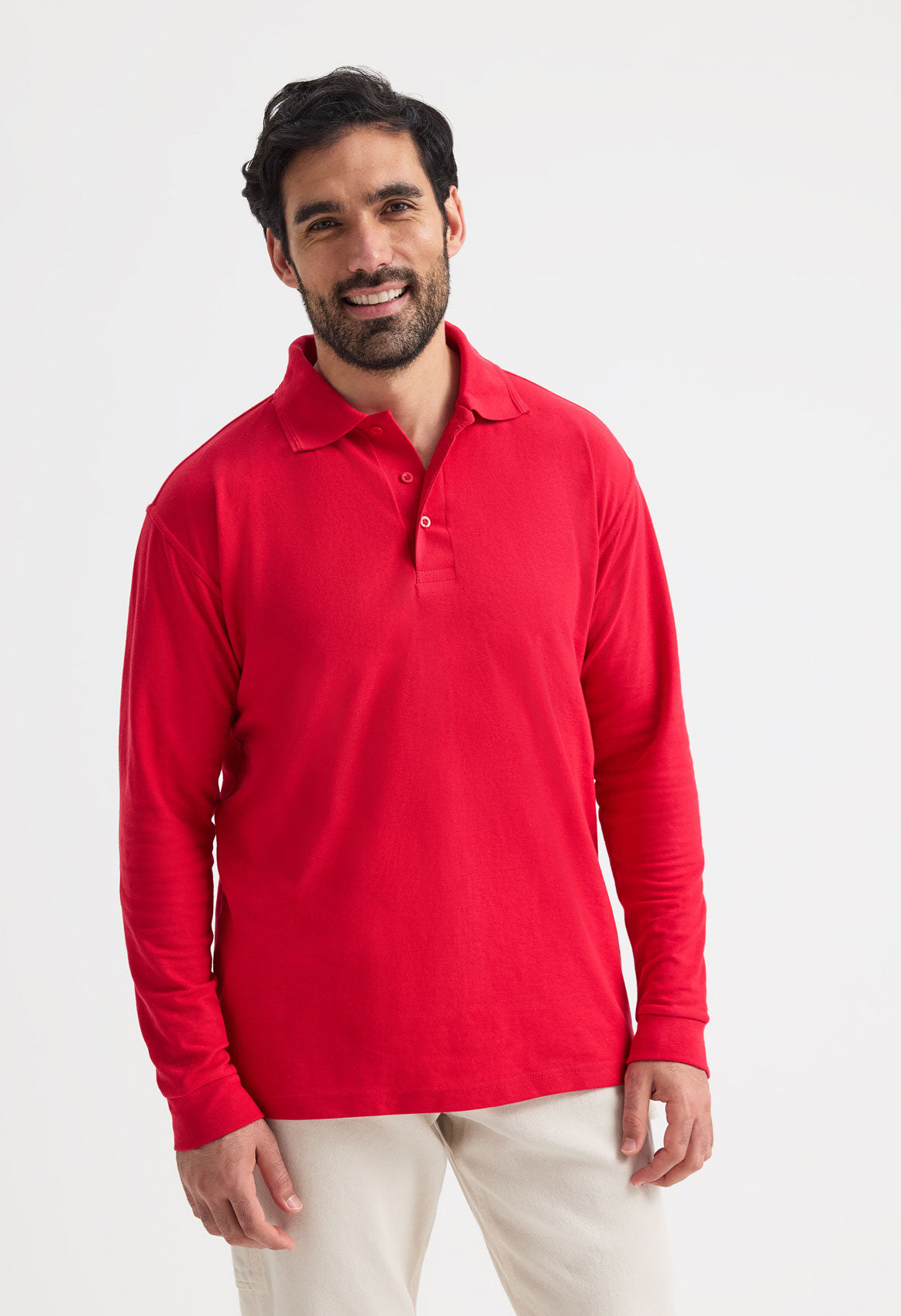 LONG SLEEVE UNISEX POLO SHIRT