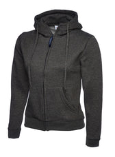 LADIES CLASSIC FULL ZIP HOODED SWEATSHIRT