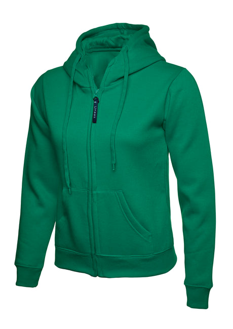LADIES CLASSIC FULL ZIP HOODED SWEATSHIRT