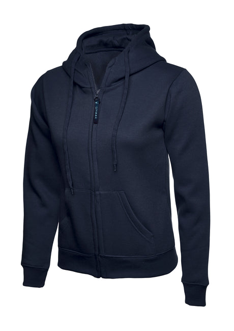 LADIES CLASSIC FULL ZIP HOODED SWEATSHIRT
