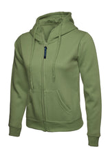 LADIES CLASSIC FULL ZIP HOODED SWEATSHIRT