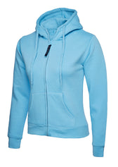 LADIES CLASSIC FULL ZIP HOODED SWEATSHIRT