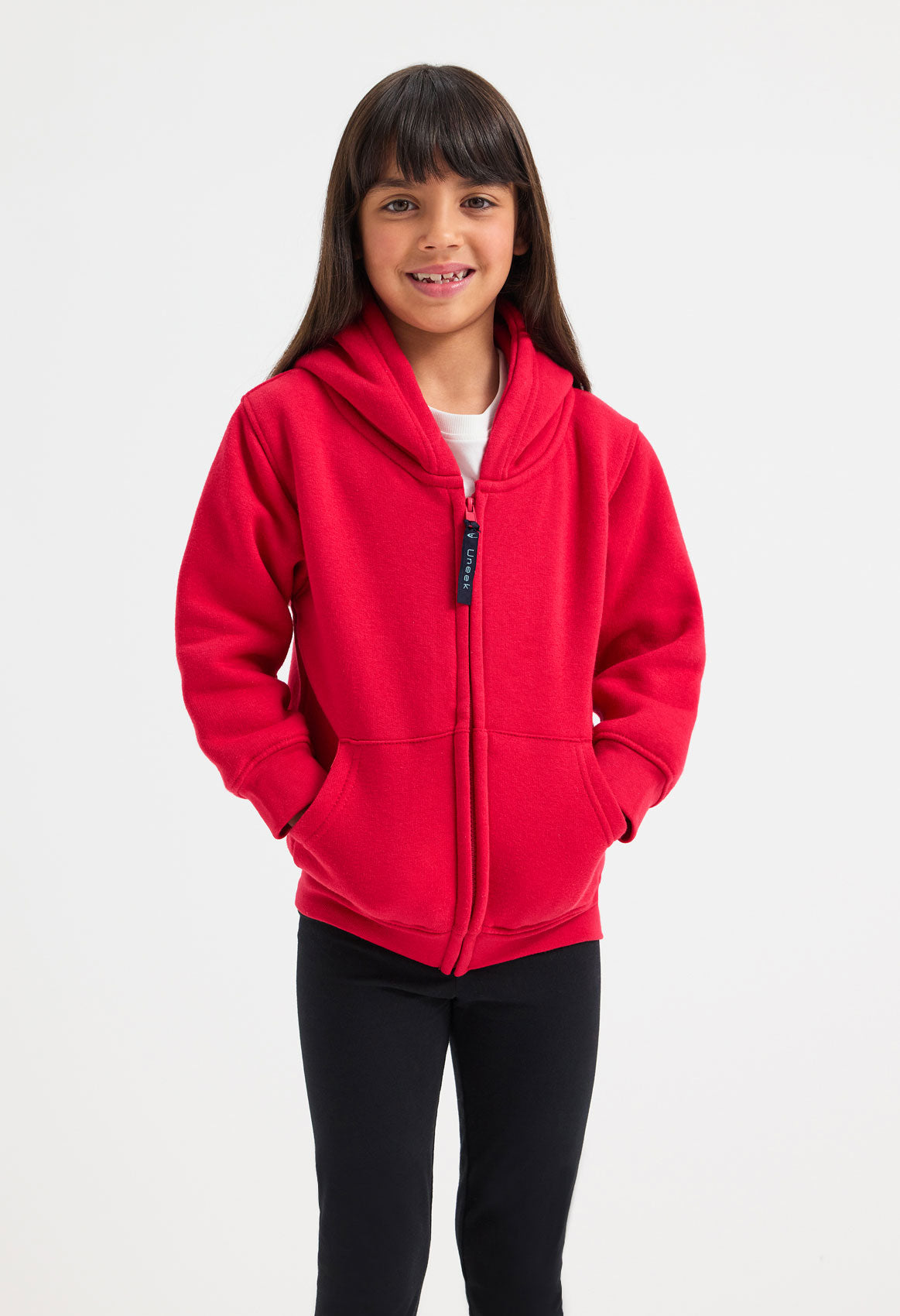 Uneek Childrens Classic Full Zip Hooded Sweatshirt