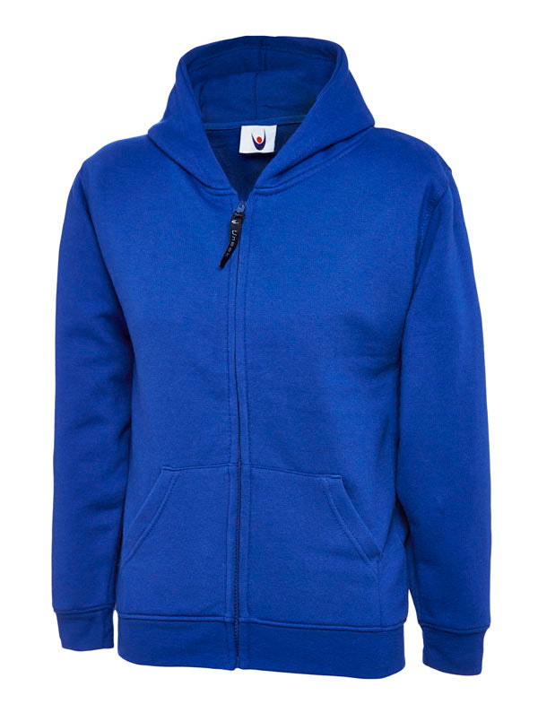 Uneek Childrens Classic Full Zip Hooded Sweatshirt