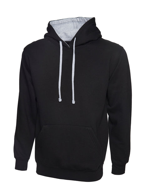 CONTRAST HOODED SWEATSHIRT