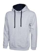 CONTRAST HOODED SWEATSHIRT