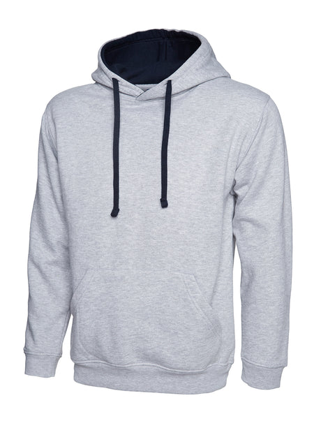 CONTRAST HOODED SWEATSHIRT
