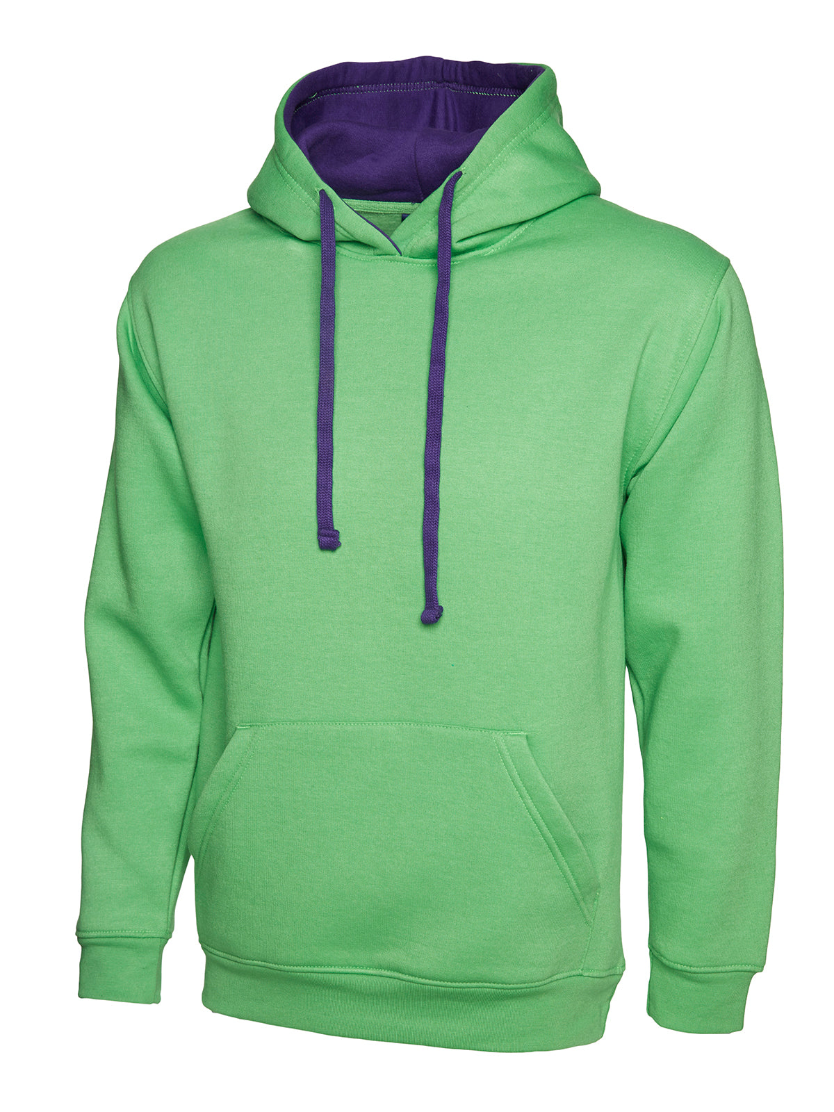 CONTRAST HOODED SWEATSHIRT