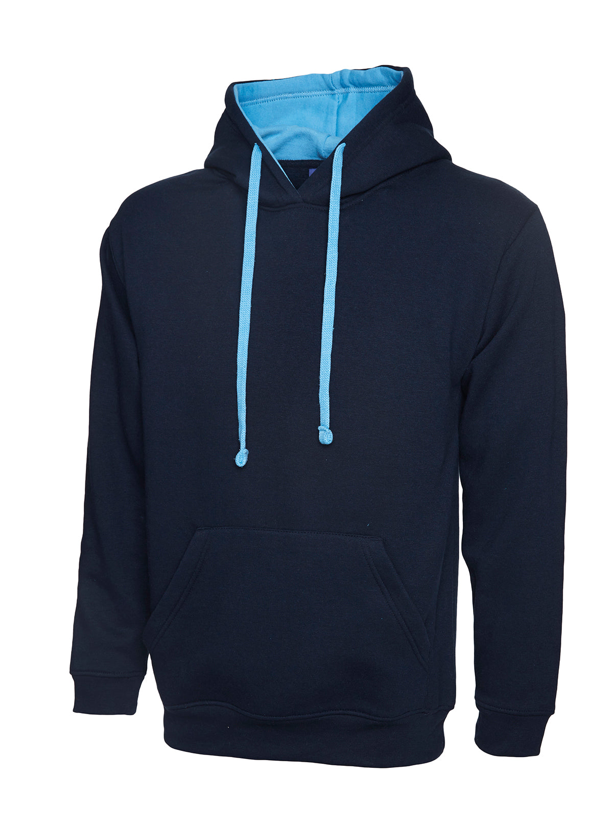 CONTRAST HOODED SWEATSHIRT