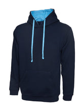 CONTRAST HOODED SWEATSHIRT