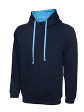 CONTRAST HOODED SWEATSHIRT