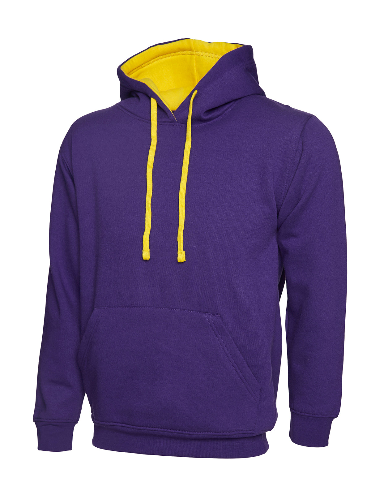 CONTRAST HOODED SWEATSHIRT