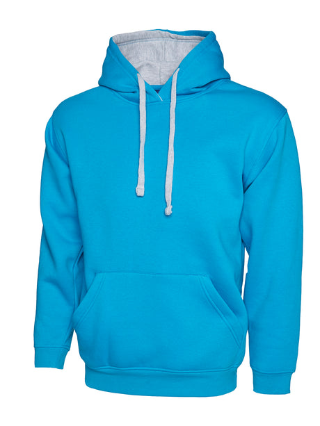 CONTRAST HOODED SWEATSHIRT