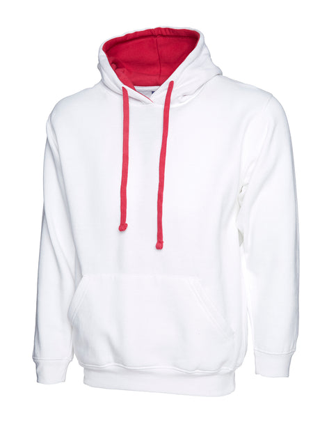 CONTRAST HOODED SWEATSHIRT