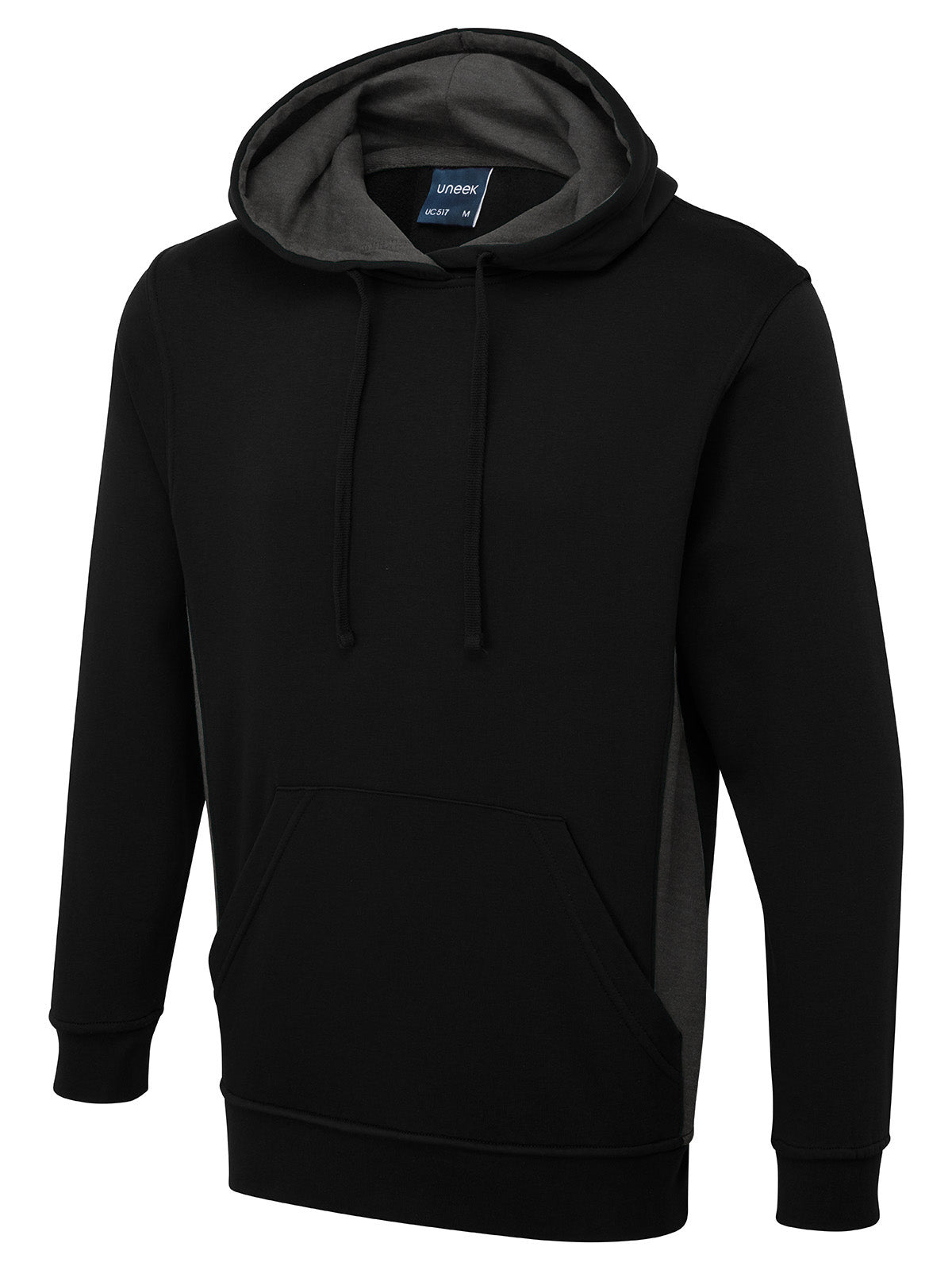 TWO TONE HOODED SWEATSHIRT