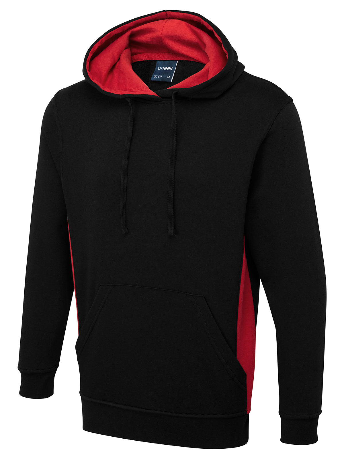 TWO TONE HOODED SWEATSHIRT